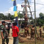 Babinsa Babakan Sertu Bubun Koramil 0709/Cisaat Monitoring Gebyar Pesta Rakyat Dalam Rangka HUT RI 77