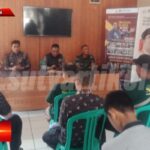 Babinsa Desa tanjungsari Koramil 0622-11/Sagaranten Hadiri Giat Monev Di Aula Desa
