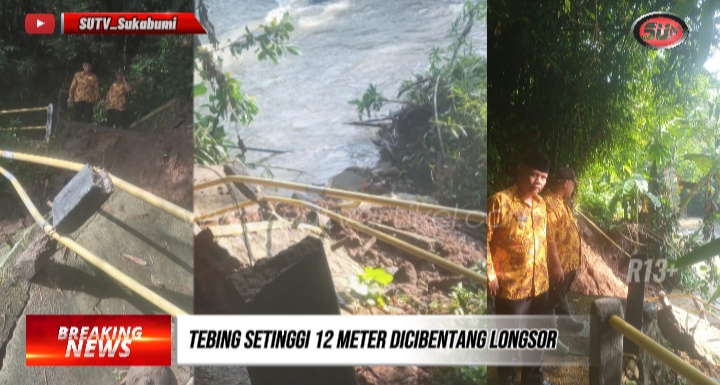 Tebing Setinggi 12 Meter di Cibentang Gunungguruh Longsor, Menutup Akses Jalan Warga