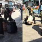 Danramil 0607-04/Kota Sukabumi Utara Pimpin Karya Bakti Pembersihan Pasar Stasiun Timur