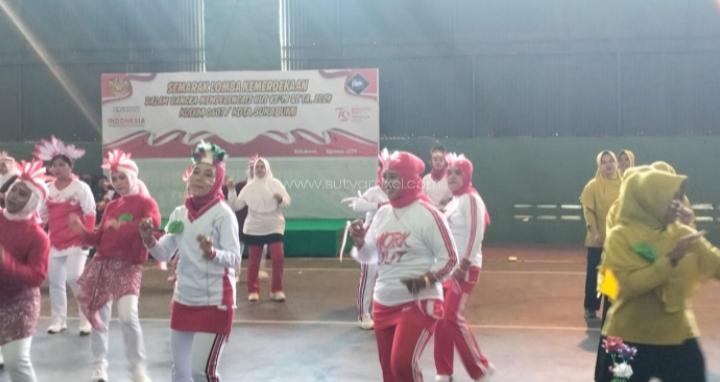 Semarakkan HUT RI Ke-79 Ibu Persit 05/Kota Sukabumi Utara, Kodim 0607/Kota Sukabumi Ikuti Lomba
