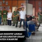 Babinsa Sukasari Koramil 0607-09/Cisaat Hadiri Penyaluran Insentif Linmas