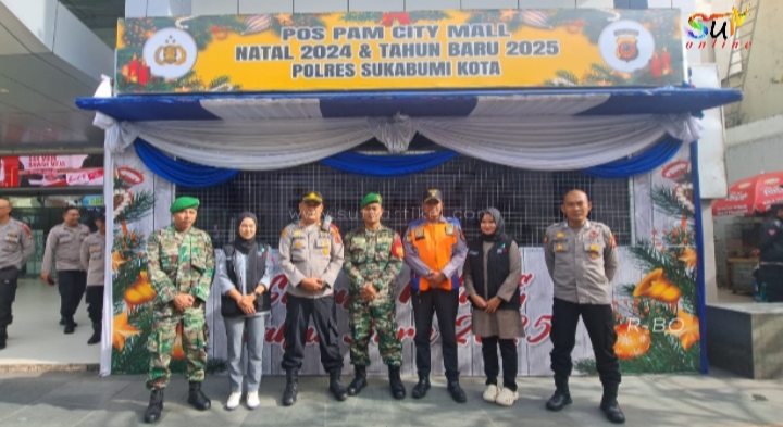 Personil Pos Pam TNI/Polri City Mall Laksanakan Apel dan Pengamanan Nataru 2024/2025