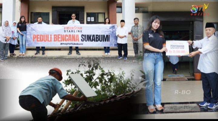 FiberStar Dukung Pemulihan Bencana Sukabumi dengan Akses Internet Starlink & Bantuan Sosial