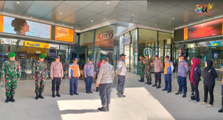 Apel Pos PAM City Mall, Personel Gabungan TNI-Polri Dan Instansi terkait, Laksanakan Pengamanan Nataru