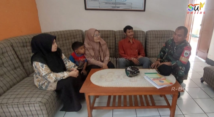 Babinsa Kel Kebonjati Komsos Dengan Kepala Sekolah SMP Islam An-Nur Kota Sukabumi