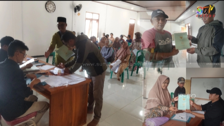 Jawab Harapan Masyarakat, 21 Sertifikat Tanah dari Progam PTSL Dibagikan di Desa Cikahuripan