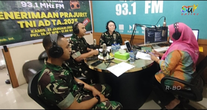 Dialog Interaktif Via Podcast, Dandim 0607/Kota Sukabumi: Penerimaan Prajurit TNI AD Gratis Tidak Dipungut Biaya