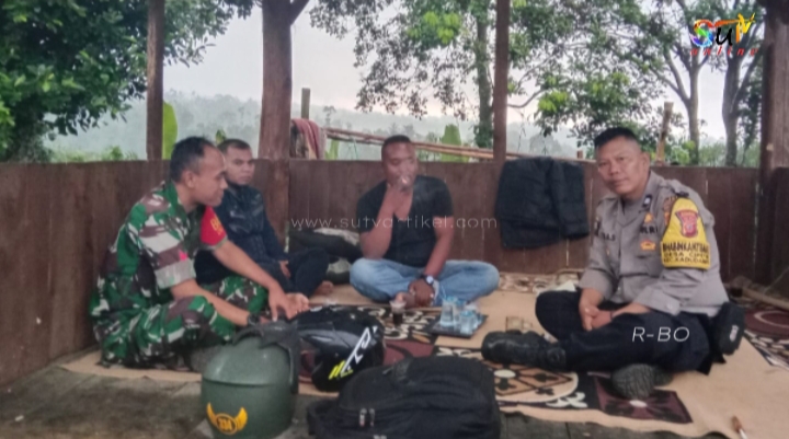 Komsos Dengan Pemuda, Babinsa Cipetir Ingatkan Jaga Keamanan dan Jauhi Minol dan Narkoba