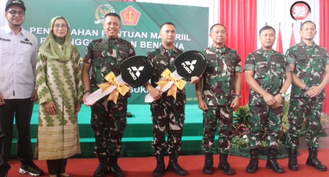 Untuk mendukung Tugas TNI di Kab. Sukabumi dalam Gulbencal, Panglima TNI dan Komisi I DPR RI dukung bantuan Sarpras