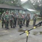 Anggota Koramil 0607-04/Kota Sukabumi Utara Melaksanakan Latihan Penilaian Siap Jasmani Militer (PSJM)