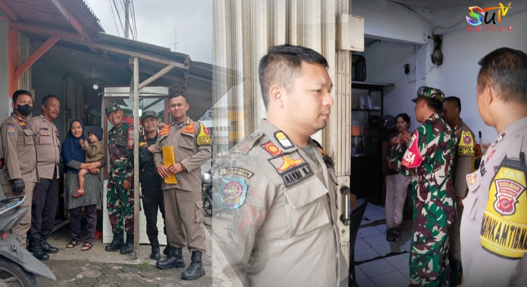 Babinsa Cisaat, Bhabinkamtibmas dan Satpol PP, Himbau Pemilik Warung Untuk Buka di Sore Hari Saat Ramadan