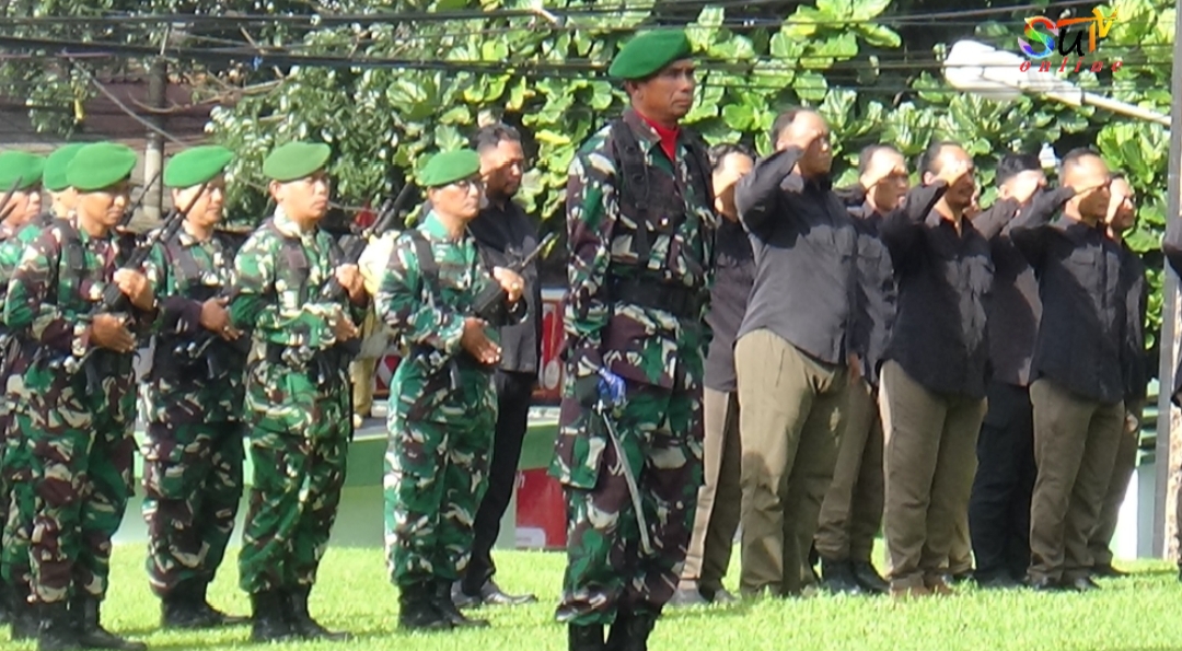 Seluruh Koramil 0607-04/Kota Sukabumi Utara Laksanakan Upacara Bendera 17 an