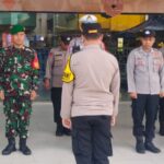 Koramil 04/Kota Sukabumi Utara, Ikuti Apel Gabungan Di Posko Lebaran Citymall