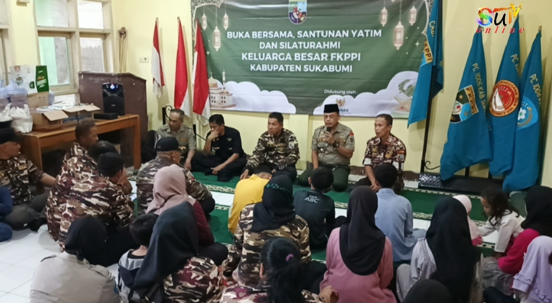 Dua Hari Jelang Lebaran, KB FKPPI PC 1006 Kab Sukabumi, Gelar Acara Buka Bersama Dan Santunan Anak Yatim Piatu