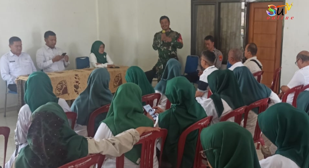 Babinsa Kel. Gunungparang Koramil 04/KSU, Hadir dalam Halal Bihalal dan Silaturahmi Dengan Para Ketua RT