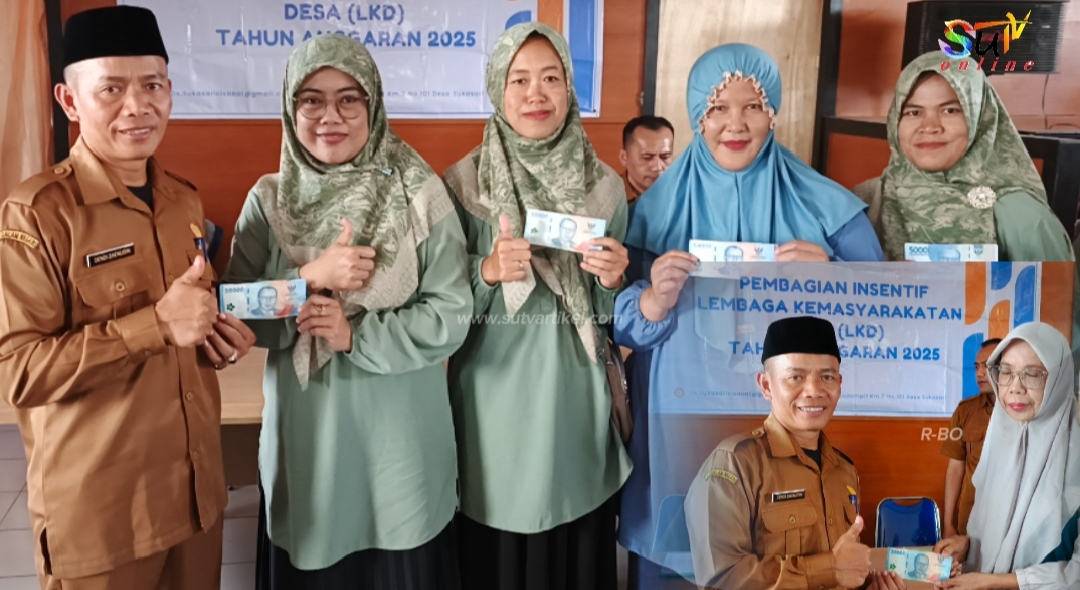 Pemerintah Desa Sukasari Kec. Cisaat Salurkan Insentif untuk 55 Kader Posyandu
