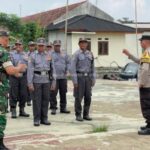 Peringati HUT Satpol PP Ke-79 dan Linmas ke-63, Anggota Linmas Desa Sukamaju latih PBB oleh Babinsa Dan Bhabinkamtibmas