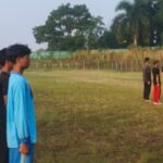Persiapan Sambut HUT RI Ke 80, Anggota Koramil 09/Cisaat Latih Paskibraka Kecamatan Cisaat