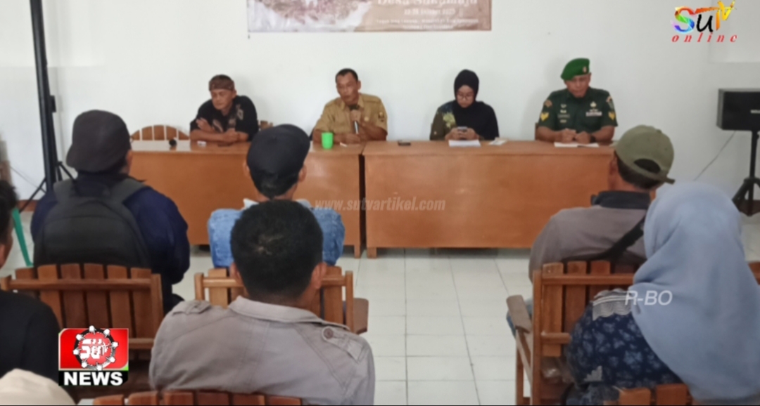Babinsa Sukamaju Koramil 09/Cisaat Hadiri Rapat Persiapan Milangkala Desa Sukamaju Ke-44 Tahun