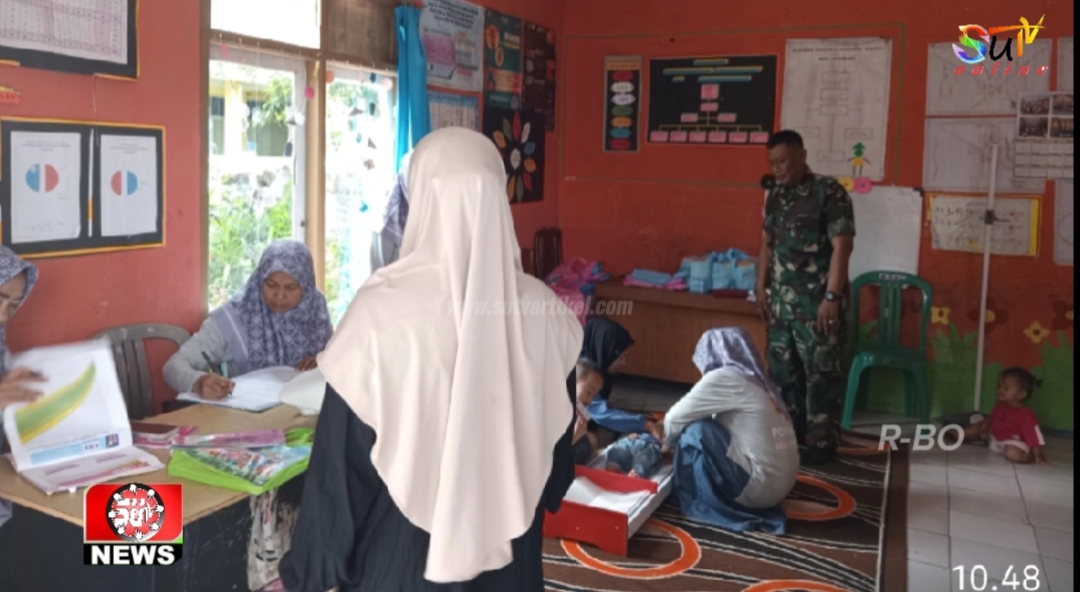 BABINSA CITAMIANG 09/CISAAT MONITORING KEGIATAN PELAYANAN POSYANDU DI DESA BINAAN