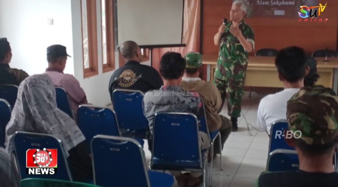 Babinsa Desa Sukasari Koramil 09/Cisaat Laksanakan Bintahwil di Desa Sukasari