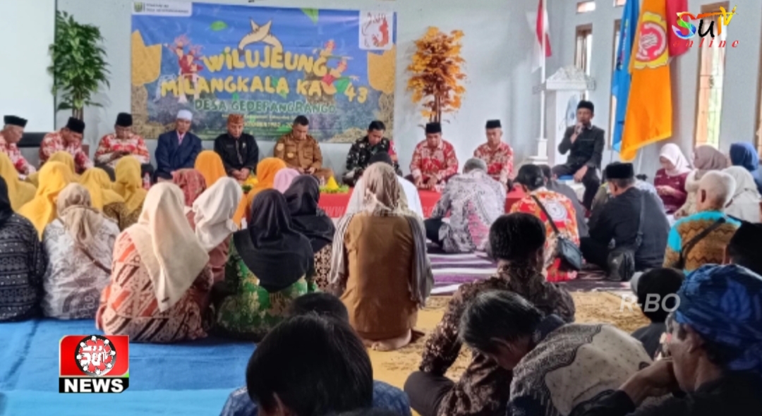 Peringati HUT Desa Binaan ke 43, Babinsa Gedepangrango Koramil 09/Cisaat Hadiri Syukuran