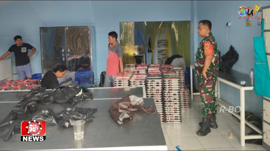 Babinsa Desa Sirnaresmi Monitoring Kualitas Program Makan Bergizi Gratis