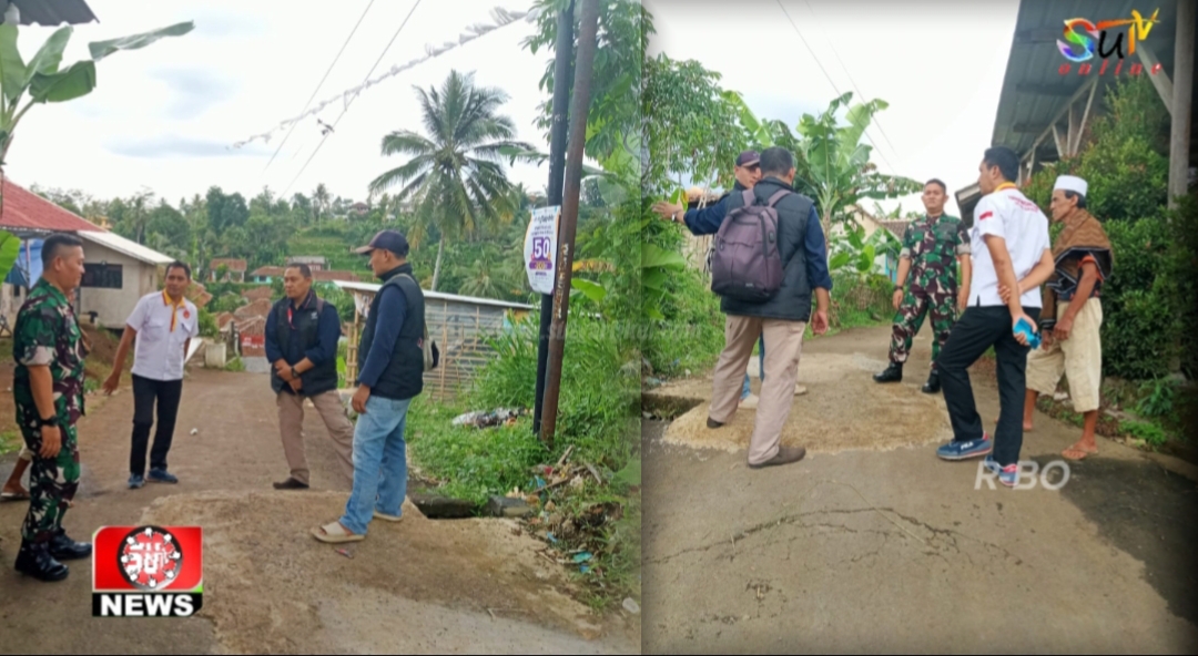Sinergi TNI Dan Pemdes, Babinsa Desa Kutasirna Cek Lokasi Rencana Pembangunan KDMP