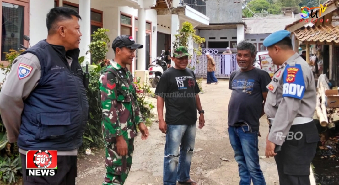 Kompak, Babinsa Dan Bhabinkamtibmas Desa Cipetir Komsos Bersama Dengan Warga Binaan