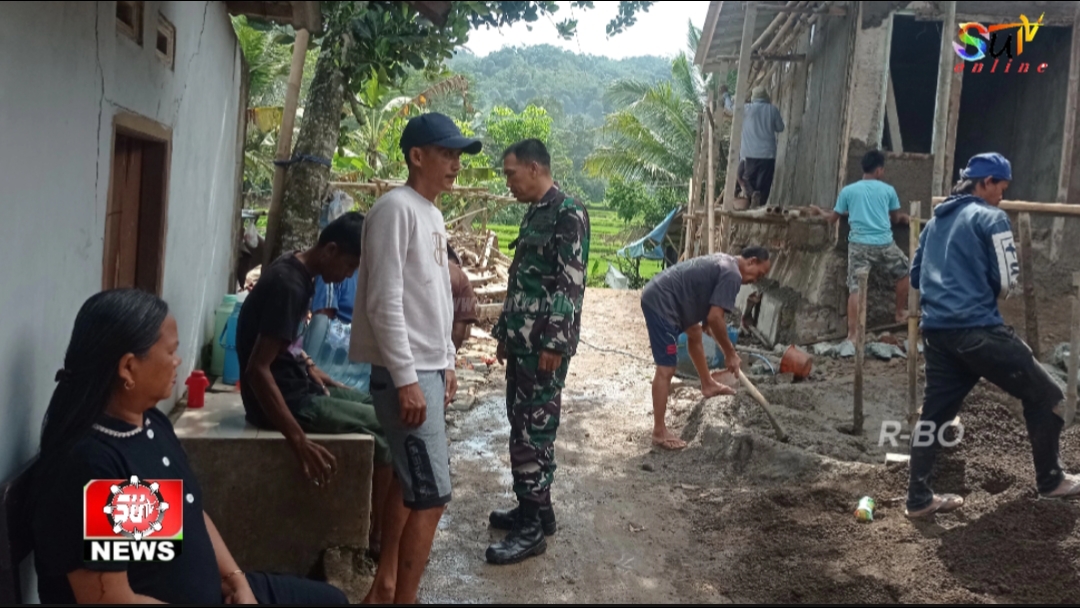 Babinsa Desa Selajambe Komsos Dengan Warga Dan Pantau Wilayah Binaan Babinsa