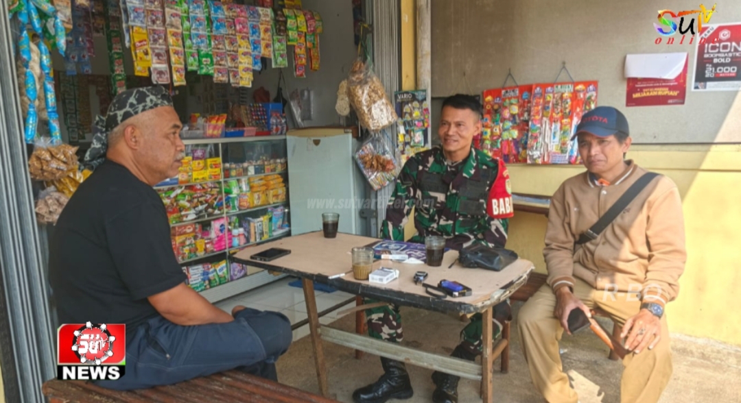 Pererat Hubungan TNI Dengan Masyarakat, Babinsa Desa Padaasih Komsos Bersama Tomas