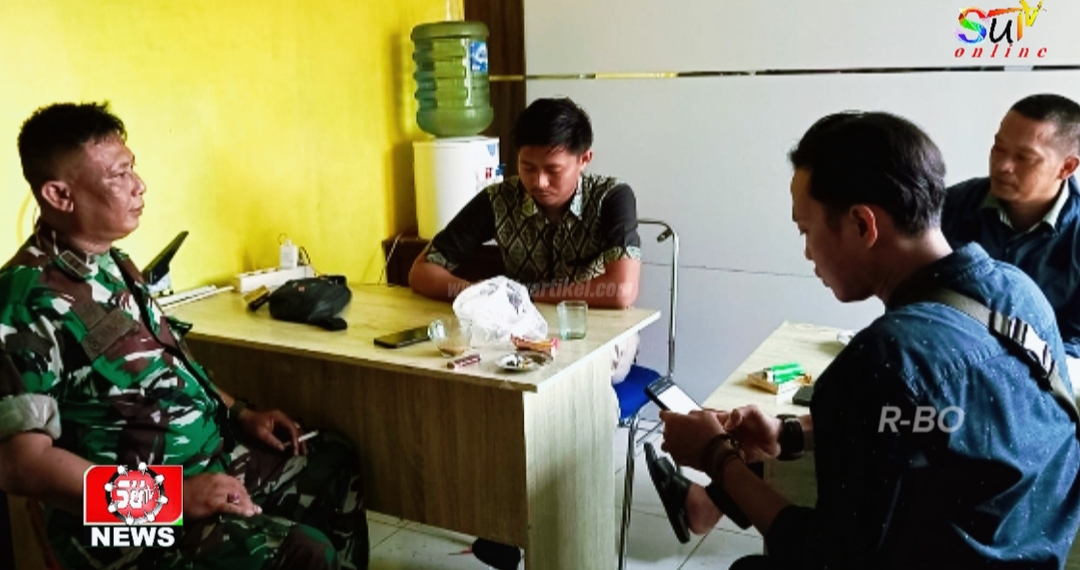 Babinsa Citamiang Koramil 09/Cisaat Laksanakan Binter, Komsos dengan Perangkat Desa