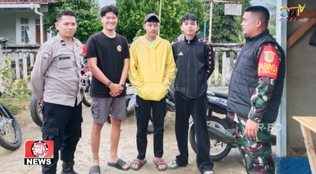 Waspada Cuaca Ekstrim Saat Musim Hujan, Pesan Babinsa Cibolang Koramil 09/Cisaat Saat Komsos