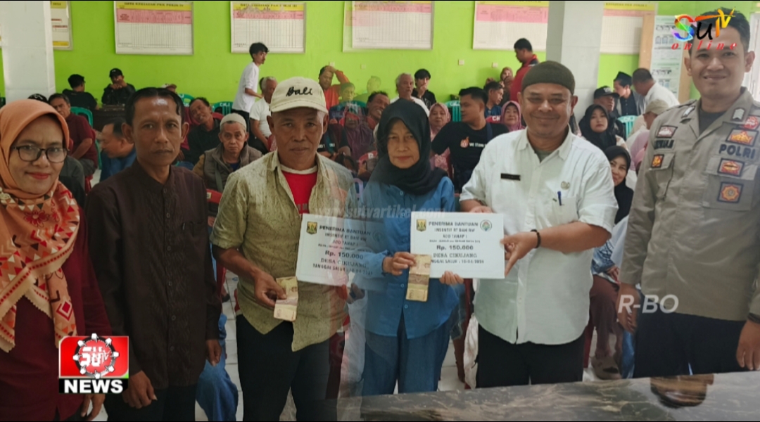 Pemdes Cikujang Gelar Pembinaan dan pembagian insentif RT, RW & Linmas se-Desa Cikujang