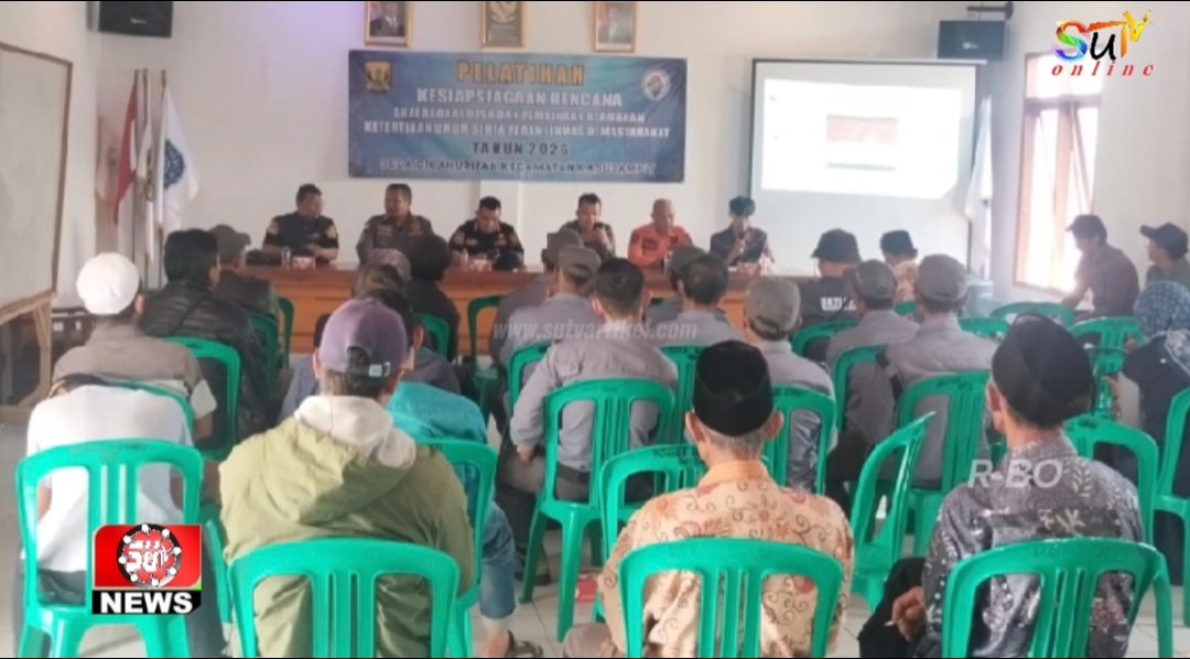 Pemdes Cikahuripan Gelar Pelatihan Tanggap Bencana, Bekali LKD Desa dan Warga Antisipasi Situasi Darurat