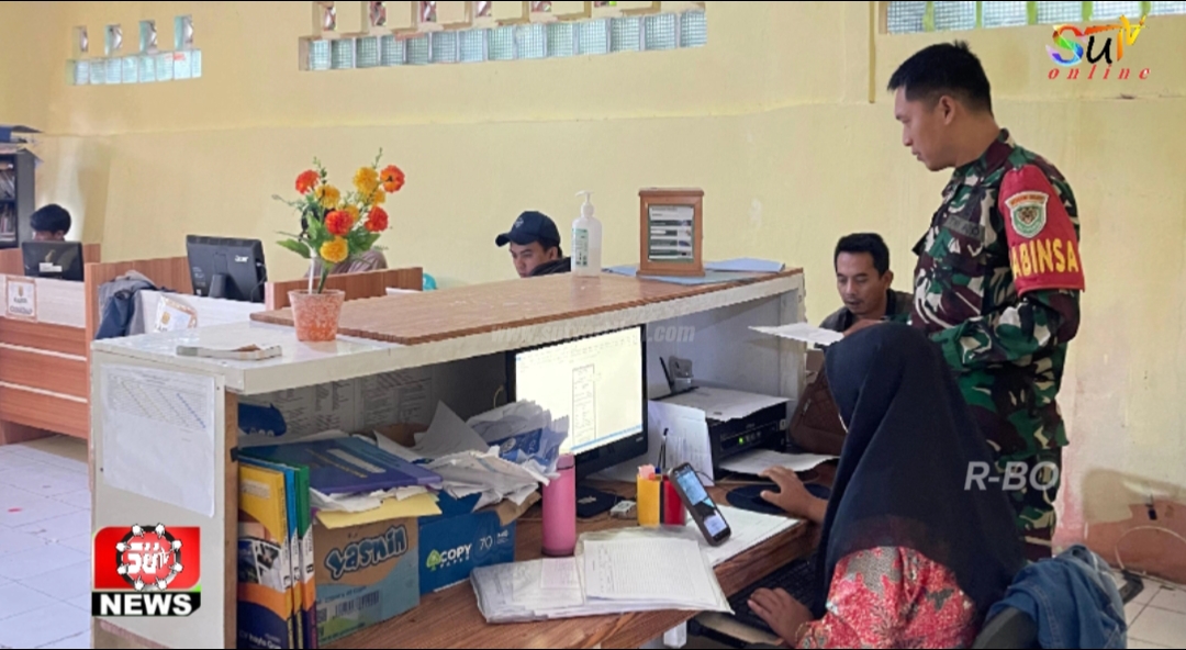 Semakin Solid Hubungan Kerja Babinsa Muaradua, Rutin Komsos Dengan Perangkat Desa