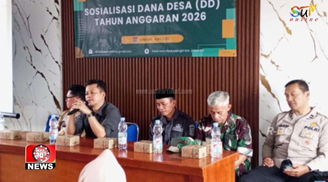 Babinsa Desa Sukasari Koramil 09/Cisaat Hadiri Sosialisasi Dana Desa yang Akan Disalurkan