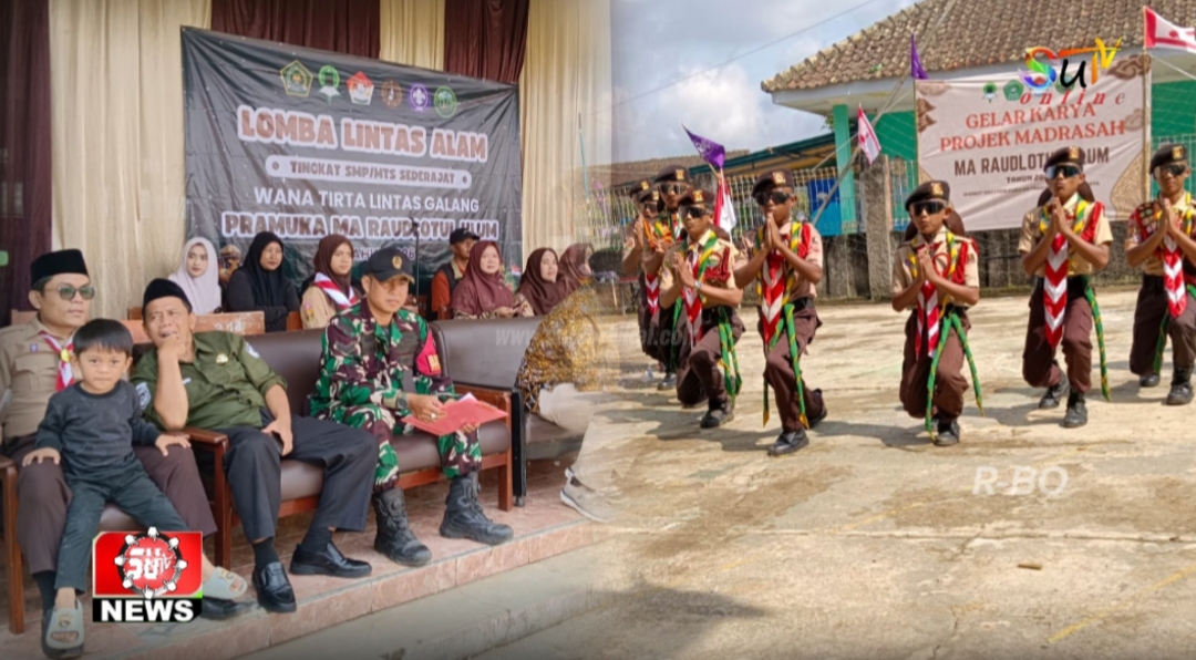 Babinsa Gedepangrango Koramil 09/Cisaat Jadi juri Lomba Lintas alam Pramuka Tingkat SMP/MTs