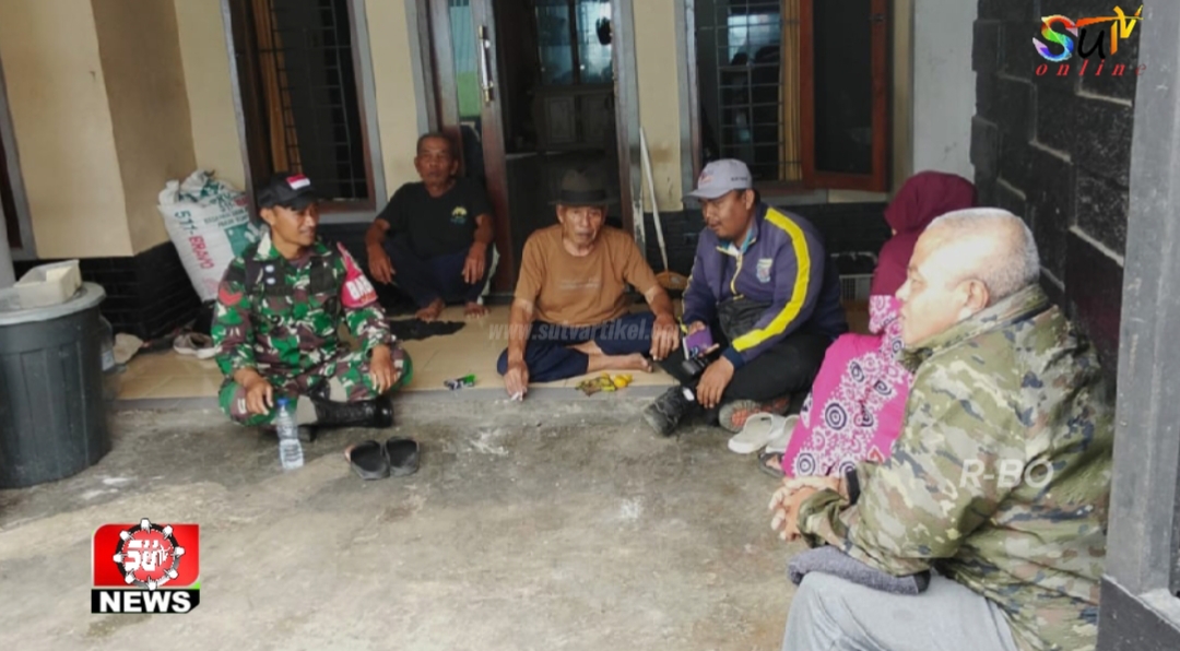 Perkuat Silaturahmi, Babinsa Desa Cipetir Koramil 09/Cisaat Lakukan Komsos Bersama Warga Binaan