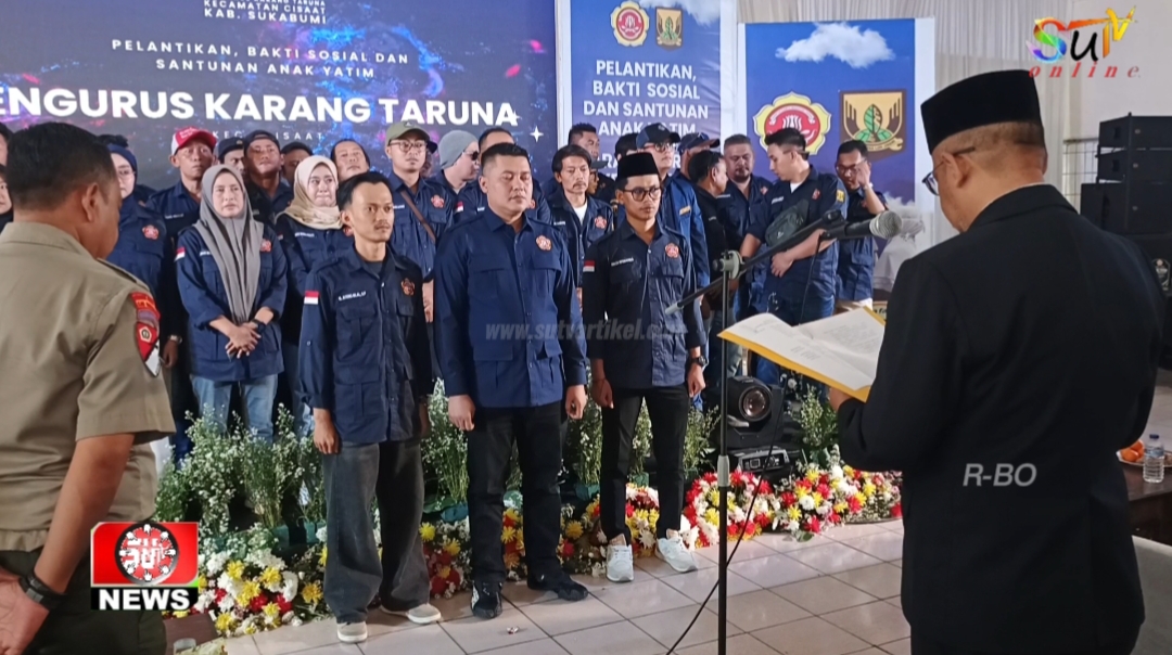 Ruslan Abdul Hakim Resmi Dilantik Sebagai Ketua Karang Taruna Kecamatan Cisaat