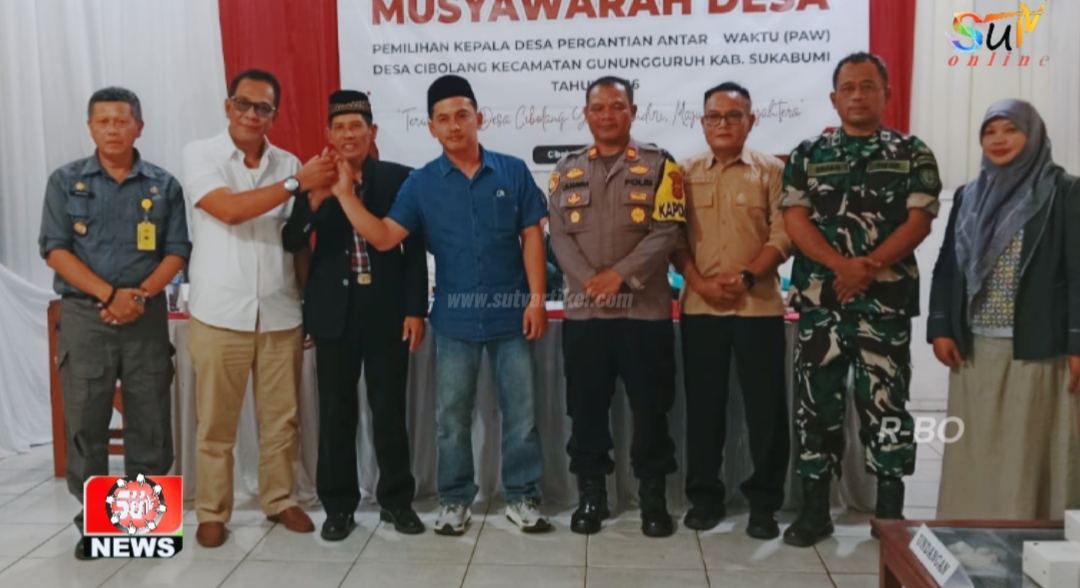 Pilkades PAW Desa Cibolang Sukses, Yusuf Taojiri Terpilih Pilkades PAW Desa Cibolang Gunungguruh