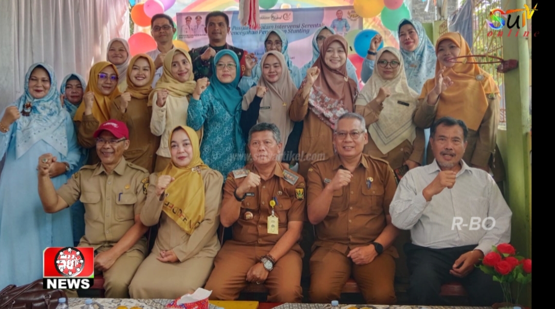 Dukung Penurunan Stunting, Babinsa Desa Cibolang Koramil 09/Cisaat Dampingi Giat Gebyar Posyandu