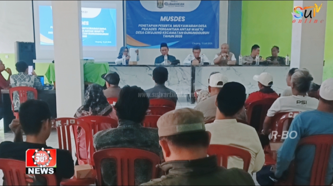 BPD Cikujang Gelar Musdes Penetapan Peserta Pemilihan Kepala Desa PAW Desa Cikujang Tahun 2026