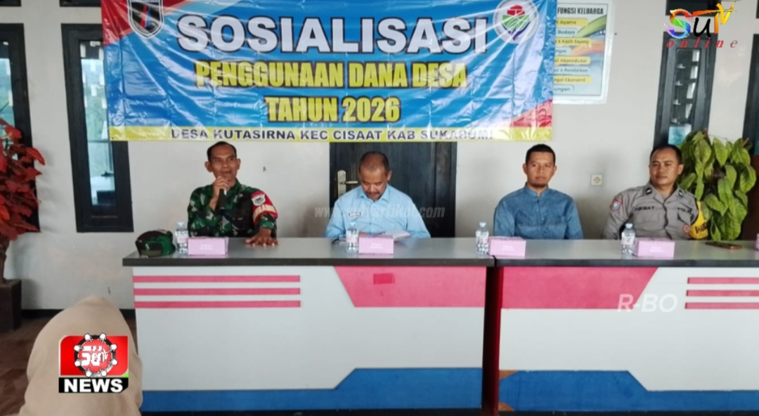 Danramil 09/Cisaat Hadiri Sosialisasi Dana Desa Kutasirna T/A 2026