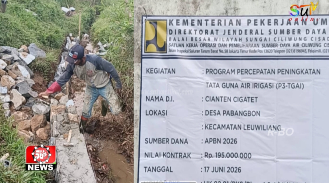 Peran Menantu Kades Jadi Sorotan, Dalam Pengerjaan 2 Proyek P3GAI Di Desa Pabangbon