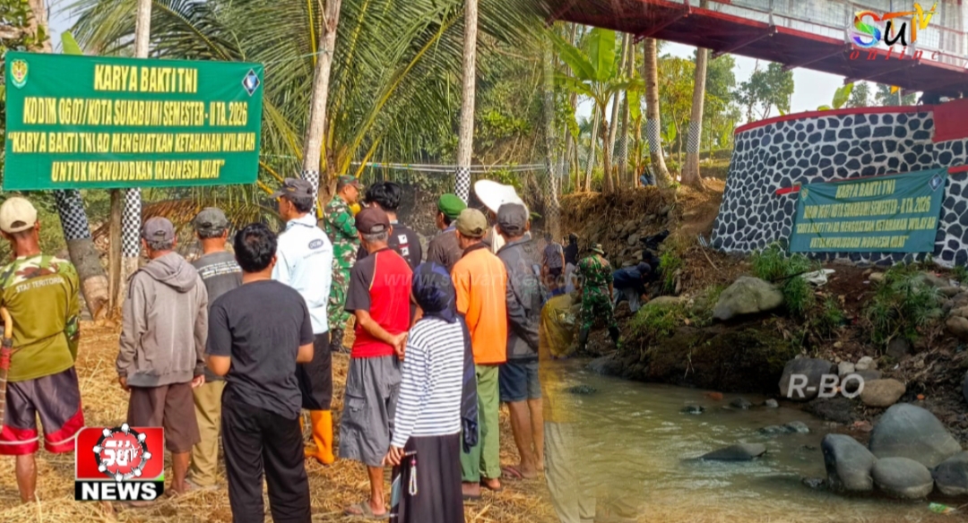 Karya Bakti TNI Semester II 2026, Sungai Cimandiri Disulap Bersih Jelang Peresmian Jembatan Garuda Aryadifa