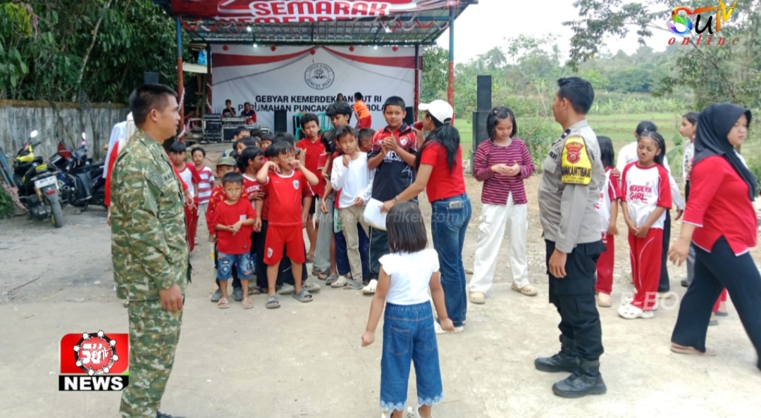 Babinsa Desa Cibolang Koramil 09/Cisaat Monitoring Lomba Warga Dalam Meriahkan HUT ke-81 RI