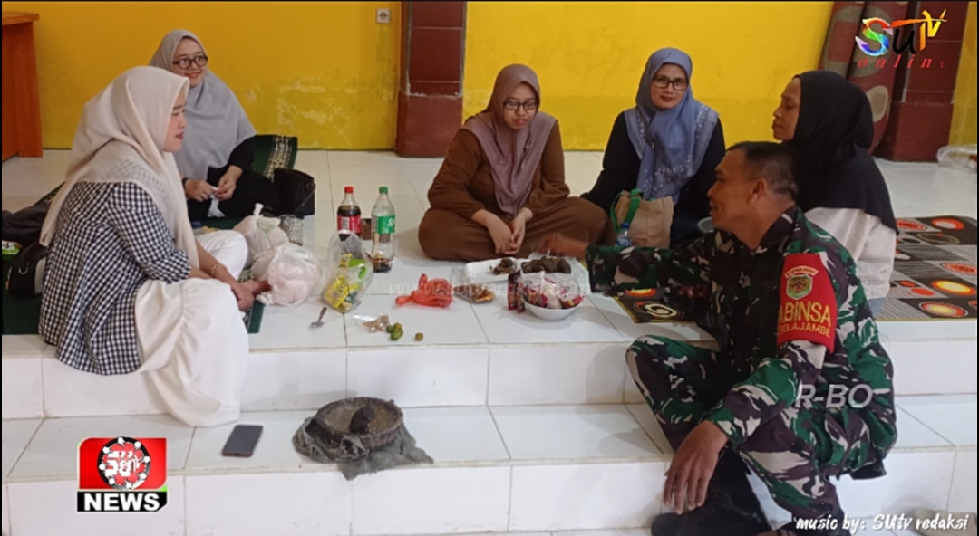 Babinsa Selajambe Koramil 09/Cisaat Imbau Warga Tidak Bakar Sampah di Musim Kemarau