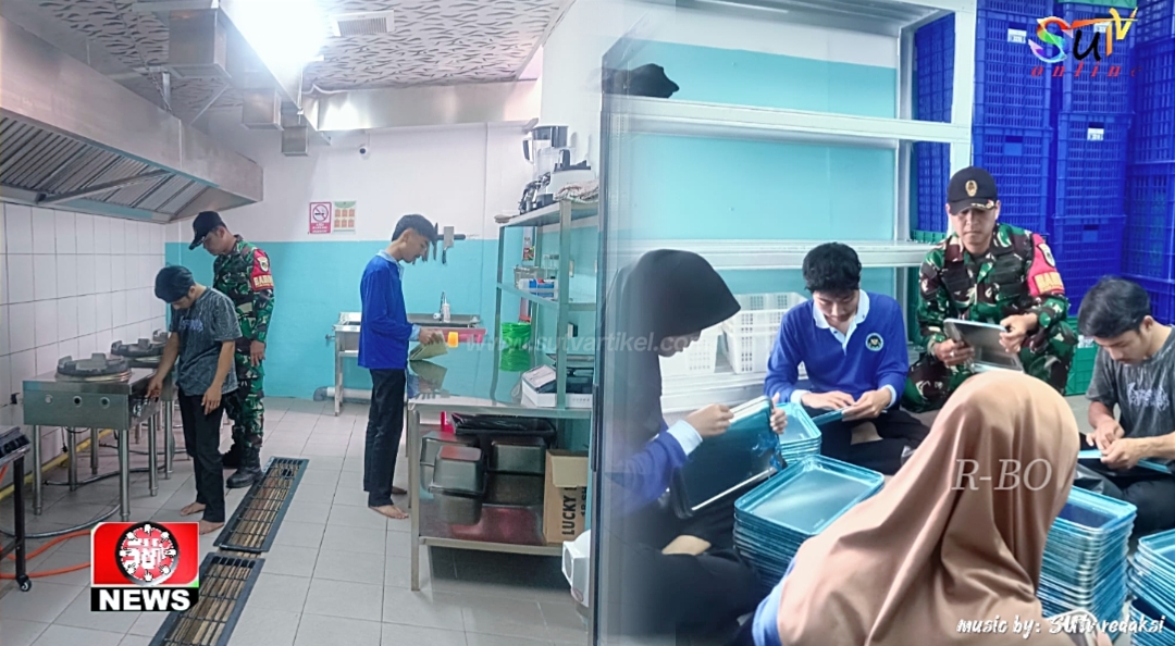 Babinsa Gedepangrango Monitor Kegiatan Dapur MBG, Dukung Program Gizi Seimbang untuk Pelajar di Sukabumi utara